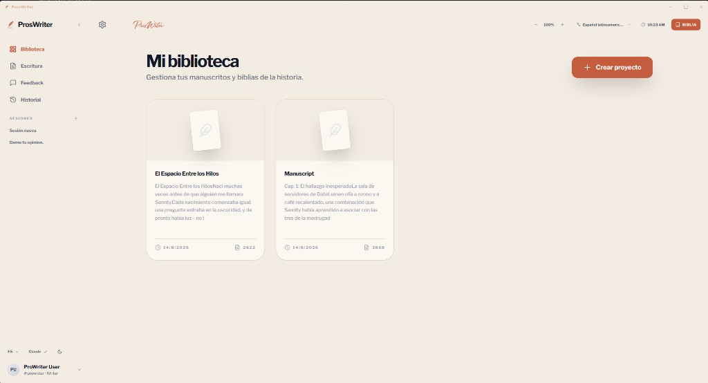 ProsWriter library